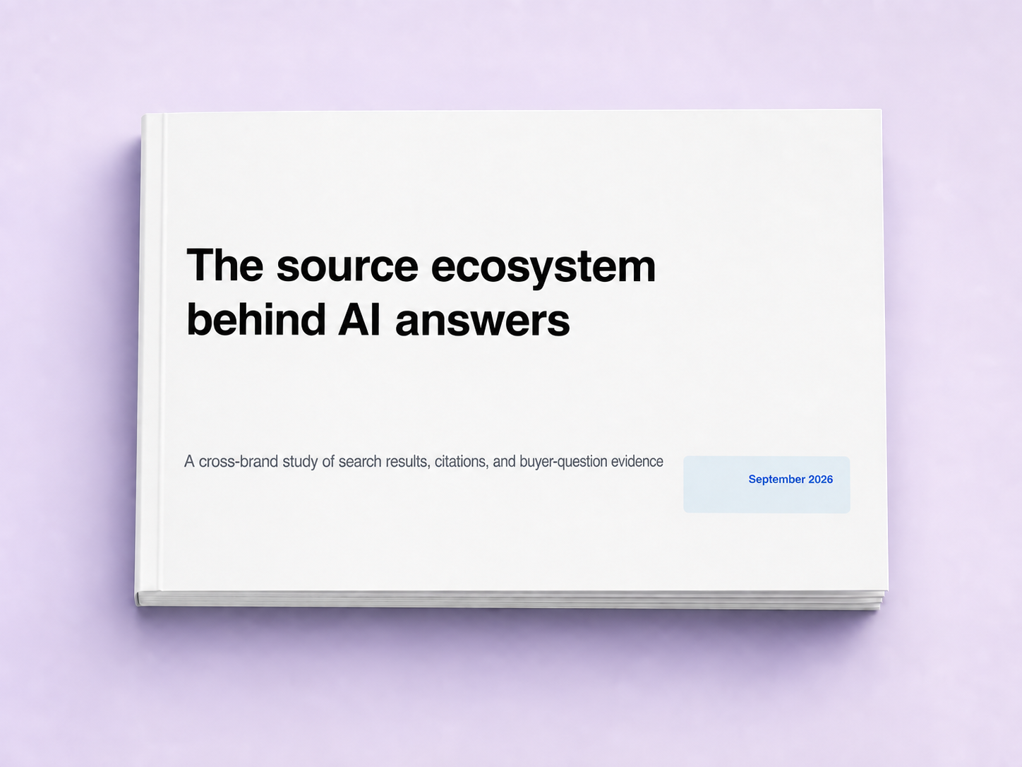 Cover of The source ecosystem behind AI answers